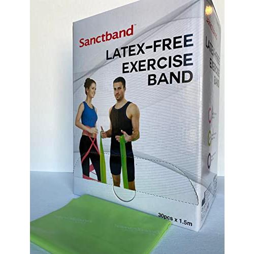 【並行輸入品】Latex Free (Pine Level 2) Sanctband Resistance Bands 30 Pcs Disp_1