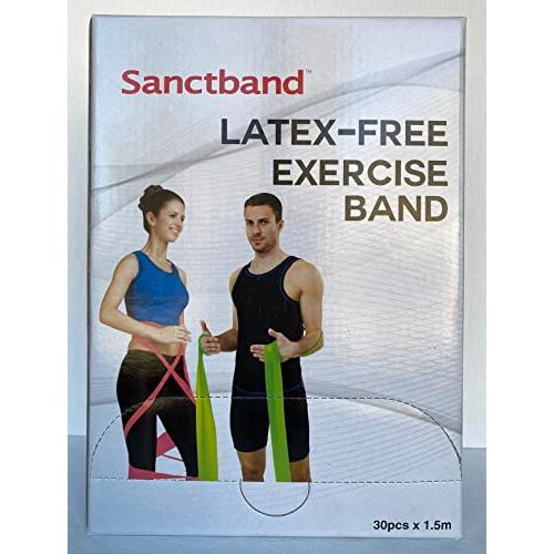 【並行輸入品】Latex Free (Pine Level 2) Sanctband Resistance Bands 30 Pcs Disp_4