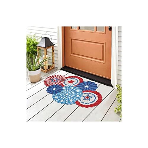 【並行輸入品】GURSAC Independence Day Door Mat Star Pattern Decorative Entrancの画像