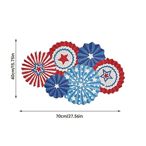 【並行輸入品】GURSAC Independence Day Door Mat Star Pattern Decorative Entrancの画像