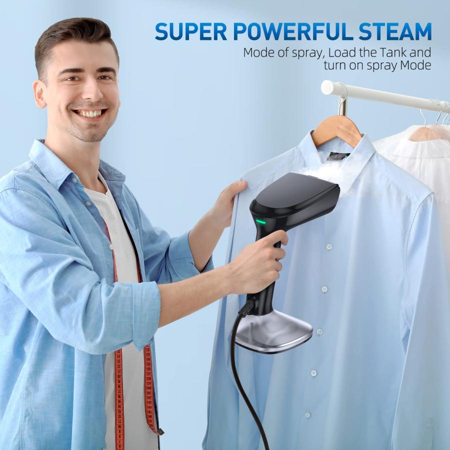 並行輸入品】Steamer for Clothes 1800W Powerful Steam, 2 Modes Wet