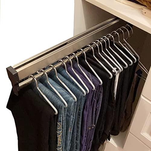 【並行輸入品】Clothes Hanger Rod Telescopic Pull out Type 30 80 Cm, Wardrobe Hの画像