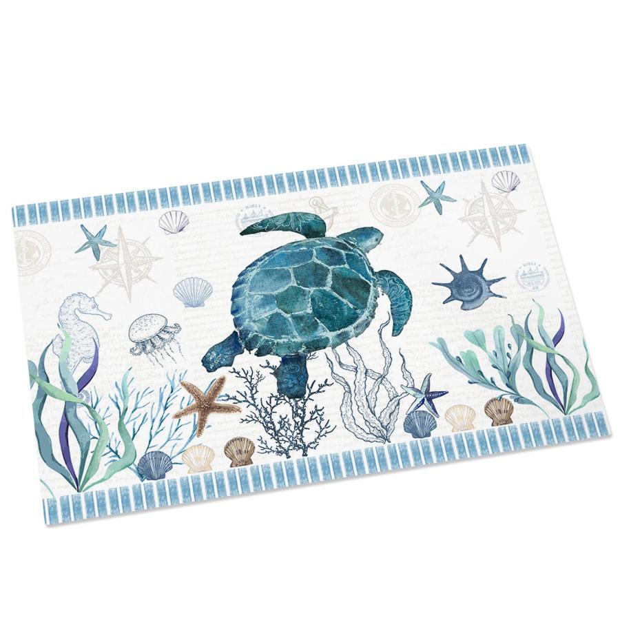 Turtle Indoor Doormat Underwater World Front Door Mats,Water Abs 並行輸入品｜import-tabaido｜04