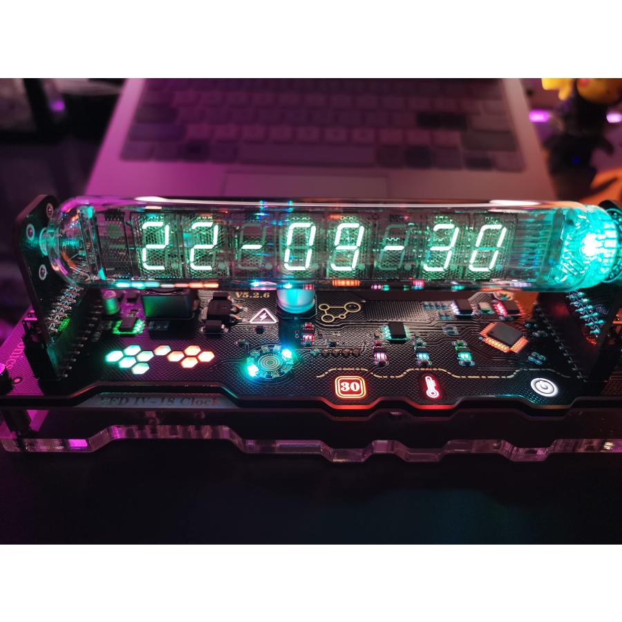 PEPSI 置時計 自光式（蛍光灯）100V 並行輸入品】TPHRAVAL イミテーション Nixie チューブクロック 蛍光管