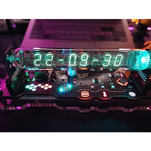 TPHRAVAL イミテーション Nixie チューブクロック 蛍光管時計 TPHRAVAL イミテーション Nixie チューブクロック 蛍光管時計