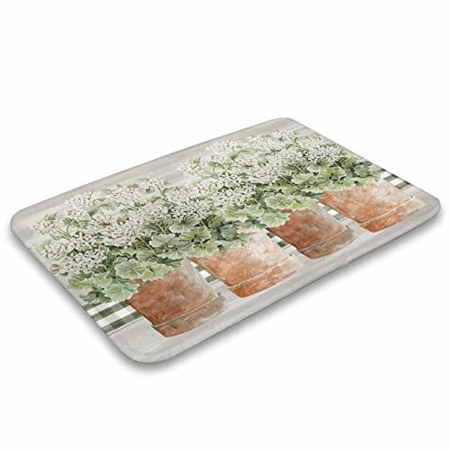 【並行輸入品】Welcoming Geraniums Welcome Doormat Outdoor Indoor Farmhouse Entの画像