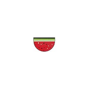 【並行輸入品】Apular Half Round Door Mat Watermelon Fruit Pattern Summer Fruitの画像