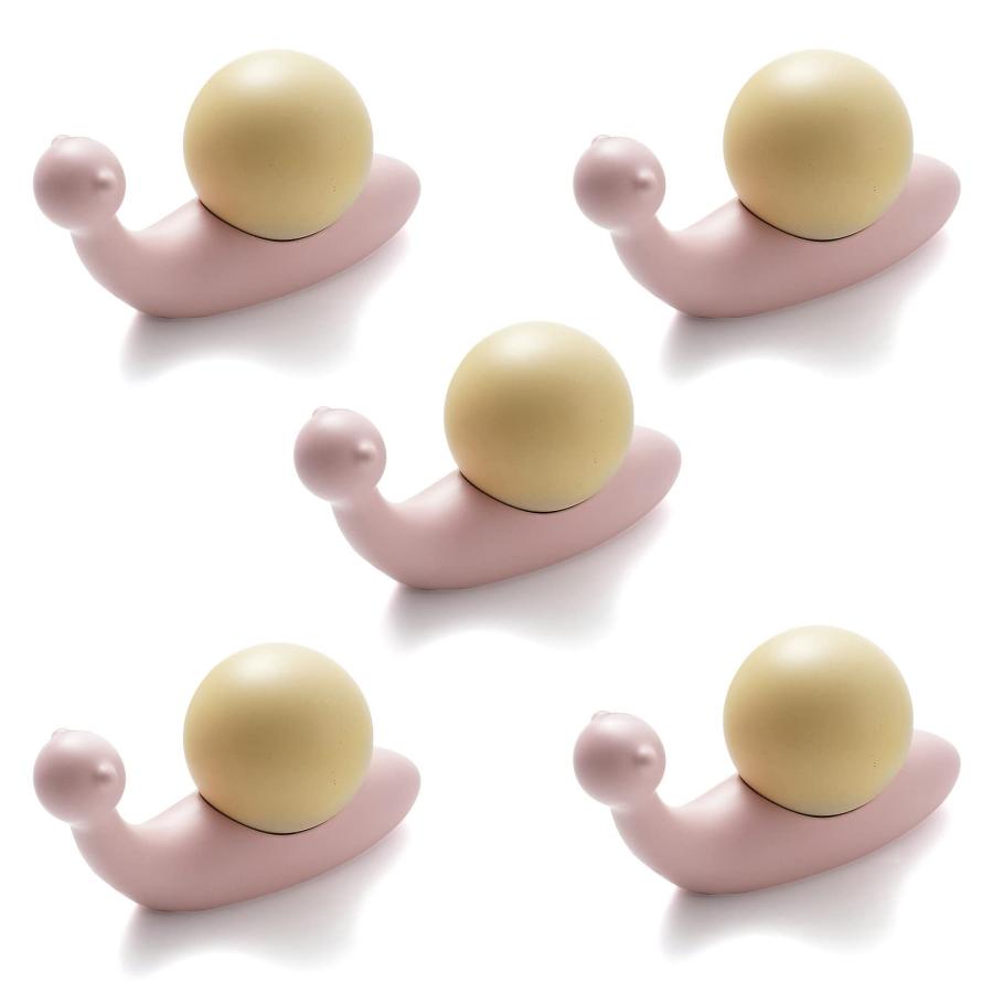 カタツムリと葉のデザイン取っ手セット