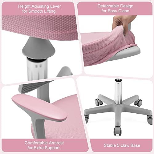 【並行輸入品】Ergonomic Kids Desk Chair Adjustable Height Children Study Chair_7