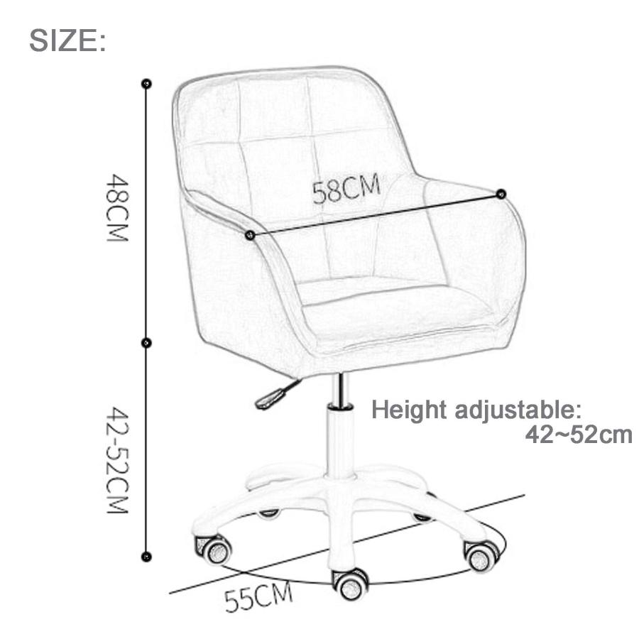 【並行輸入品】ECBETCR Chair Computer Desk Swivel Chair with Armrest Lumbar Sup_9