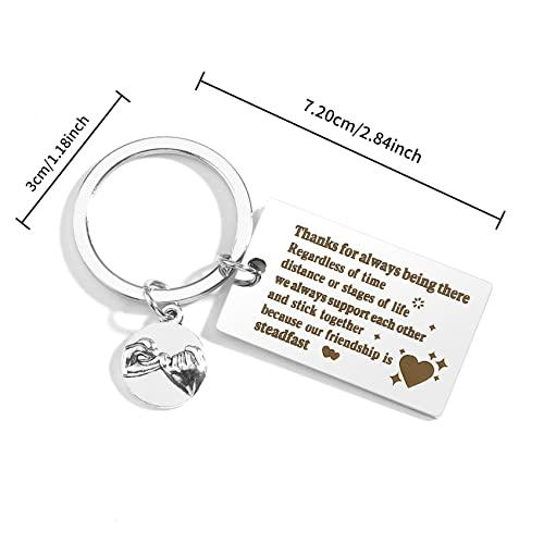 【並行輸入品】Dayofun 友達キーホルダー 友達へのギフト2, Stainless Steel Friend2, 2.3x 1.2x 0.2の画像