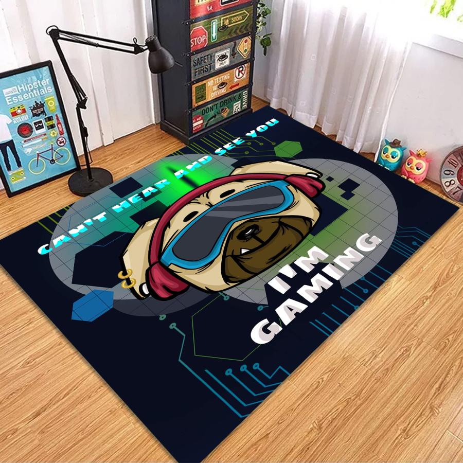 Cute VR Dog Rug,Non Slip Absorbent Comfort Rug,Washable Floor Ca 並行輸入品 ...
