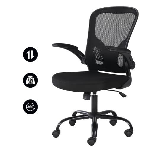 【並行輸入品】High Back Office Chair Ergonomic Desk Chair Flip Up Arms Mesh Co_4