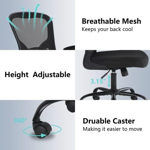 【並行輸入品】High Back Office Chair Ergonomic Desk Chair Flip Up Arms Mesh Co_8