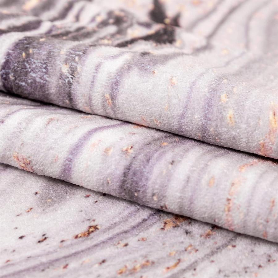 【並行輸入品】AbunHeri Area Rug Marble Collection Gray Area Rug Modern Abstract_4