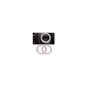 【並行輸入品】2PCS Crystal Double Rhinestone Car Engine Start Ring Decals， Bli