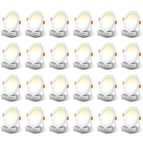 【テレビで話題】 FREELICHT 24 Pack 6 Inch 5CCT Ultra Thin LED Recessed Ceiling Li 並行輸入品