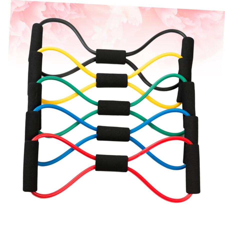 【並行輸入品】VICASKY 5pcs 8 Resistance Bands Exercise Resistance Chest Expandの画像