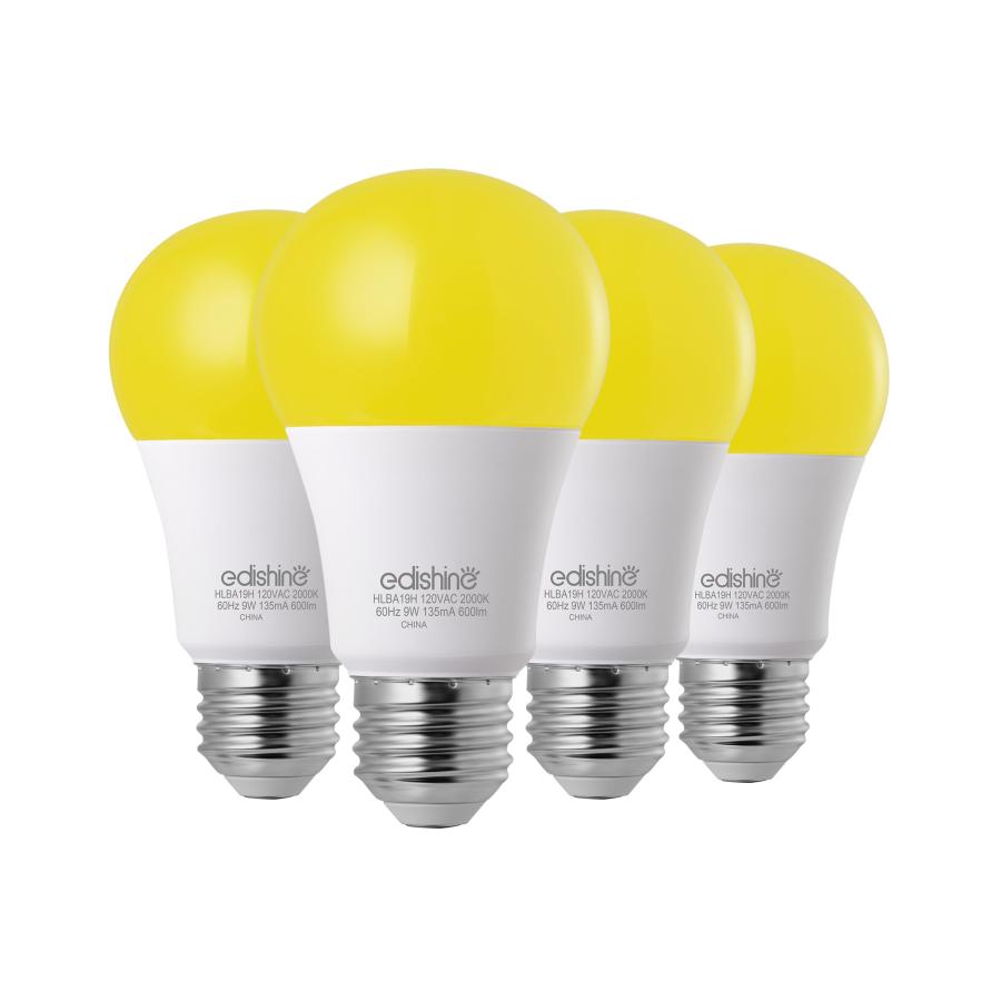 ブランド登録なし EDISHINE Dusk to Dawn Light Bulbs Outdoor, 2000K Amber Glow ...
