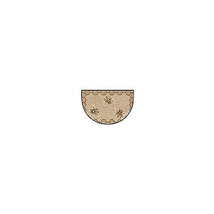 【並行輸入品】Half Round Door Mat Bee Happy Door Outdoor Entrance,for Outsideの画像