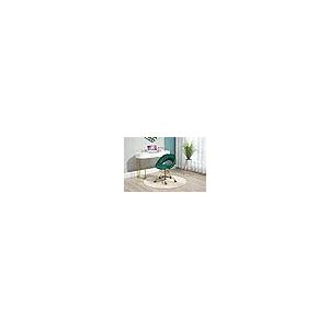 【並行輸入品】Home Office Chair，Swivel Velvet Desk Chair with Gold Base，Ergono_2