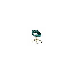 【並行輸入品】Home Office Chair，Swivel Velvet Desk Chair with Gold Base，Ergono_8