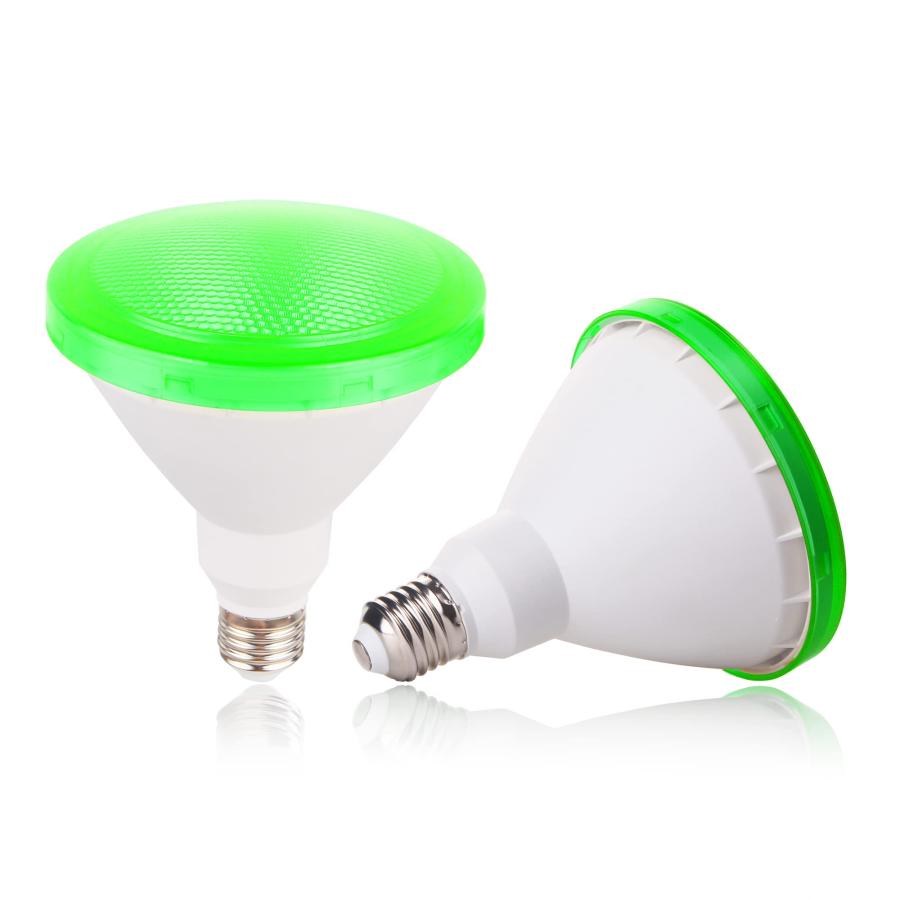 GREENIC Green LED Flood Light Bulb, 15W (100 Watt Equivalent), E