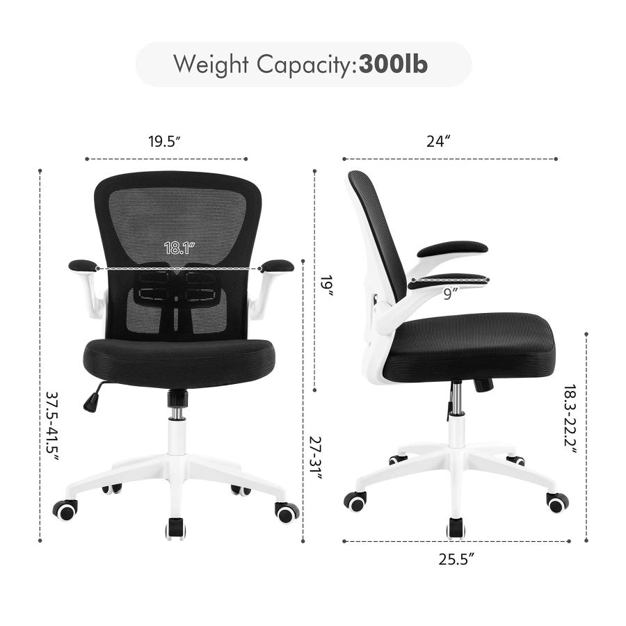 【並行輸入品】Yaheetech Ergonomic Office Chair， Swivel Task Chair with Adjusta_9