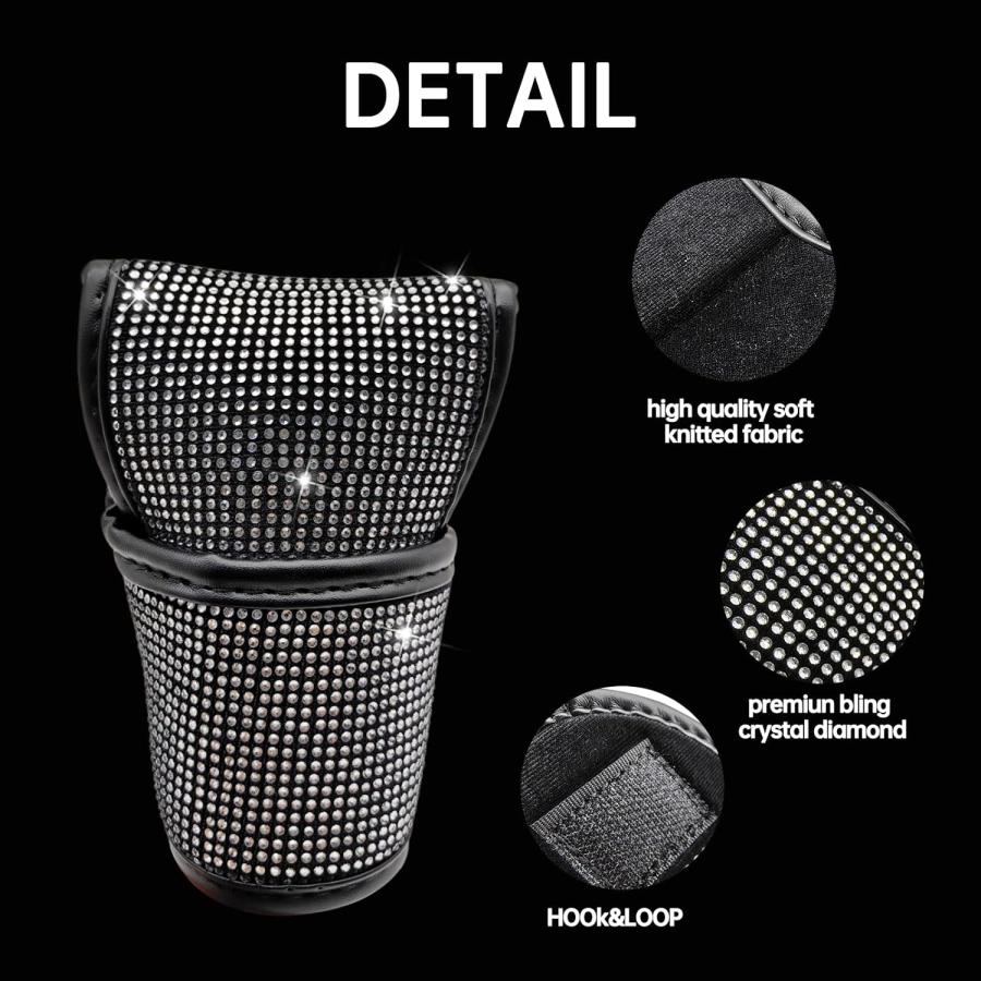 並行輸入品】Sosolong カーギアシフトノブカバー ラインストーン