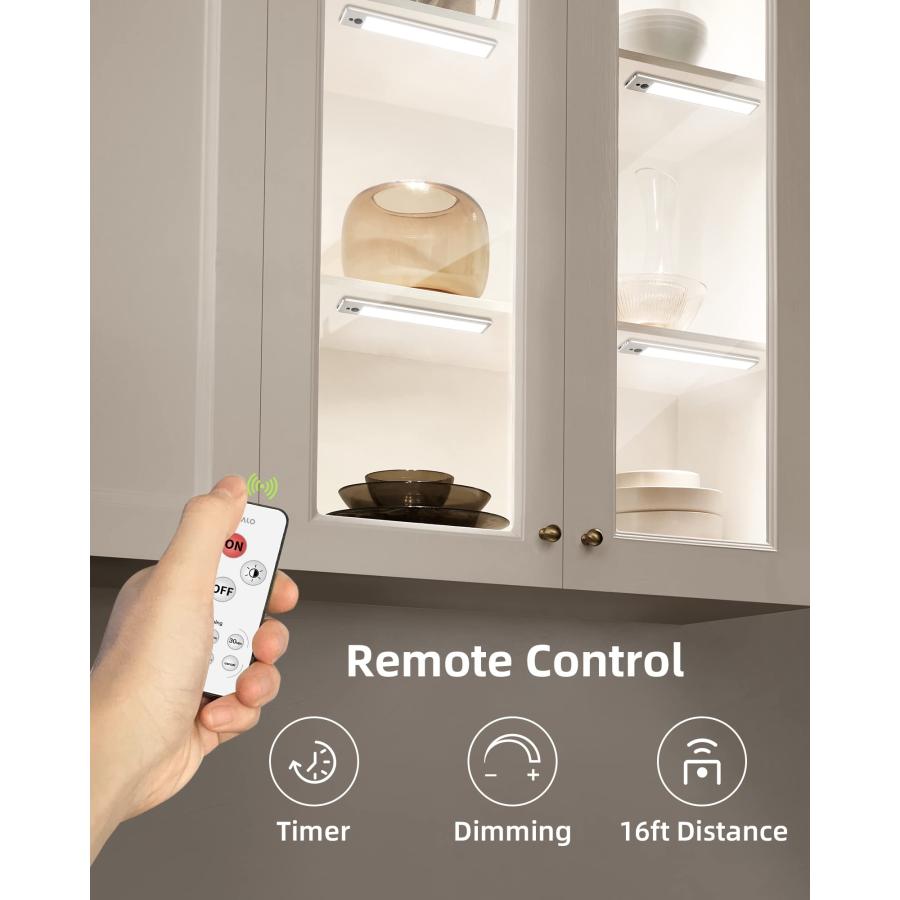 【並行輸入品】EZVALO Under Cabinet Lights, LED Closet Light Wireless USB Chargの画像