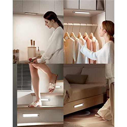 【並行輸入品】EZVALO Under Cabinet Lights, LED Closet Light Wireless USB Chargの画像