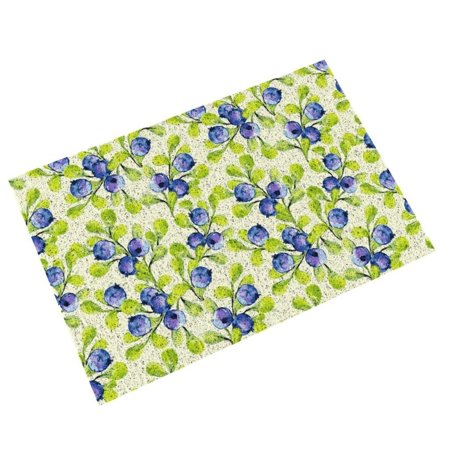 【並行輸入品】Welcome Mats 24x16 Inch for Front Door Outdoor Blueberries Doormの画像