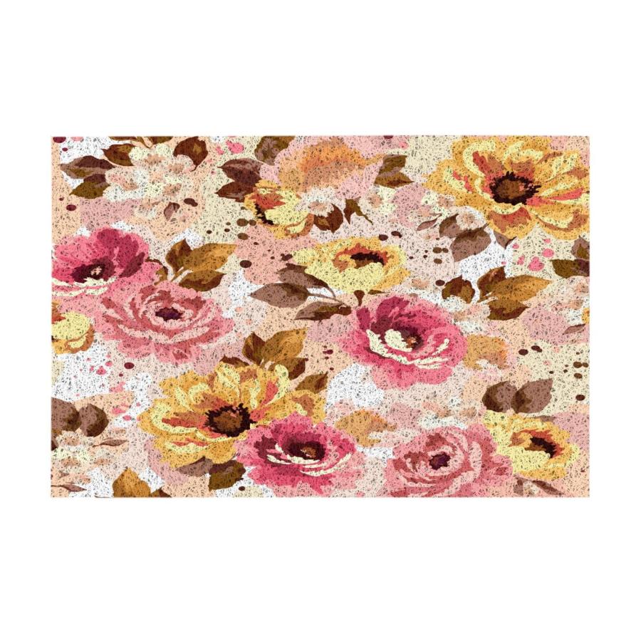 【並行輸入品】Welcome Mats 24x16 Inch for Front Door Outdoor Watercolor Floralの画像