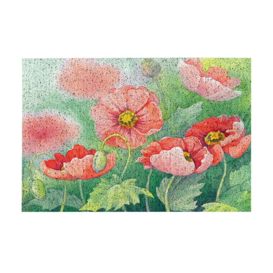 【並行輸入品】Welcome Mats 24x16 Inch for Front Door Outdoor Watercolor Lotusの画像
