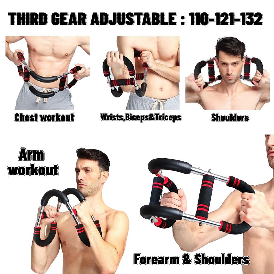 【並行輸入品】JevenFening ツイスターアームエクササイザー 上腕二頭筋 上腕三頭筋 肩と腕のワークアウト器具 自宅用 調節可能なチェス | ブランド登録なし | 03