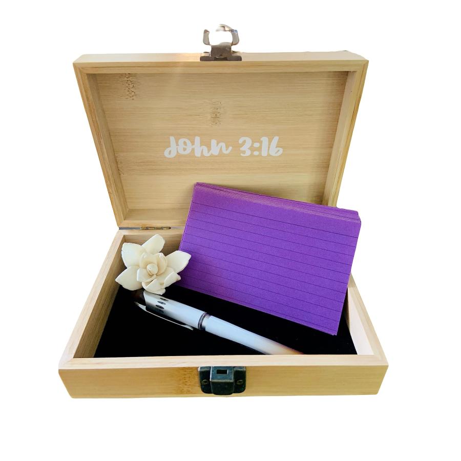 並行輸入品】Schedule II Designs フェルト裏地 竹製 祈りの箱 記念品