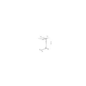 【並行輸入品】ZHAOLEI Mobile Dining Table, Standing Desk Height Adjustable Com_5