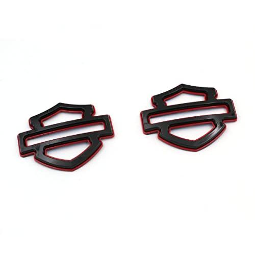【並行輸入品】2Pcs Custom Emblems Double Layer Badge Motorcycle 3D Logo Replac_6