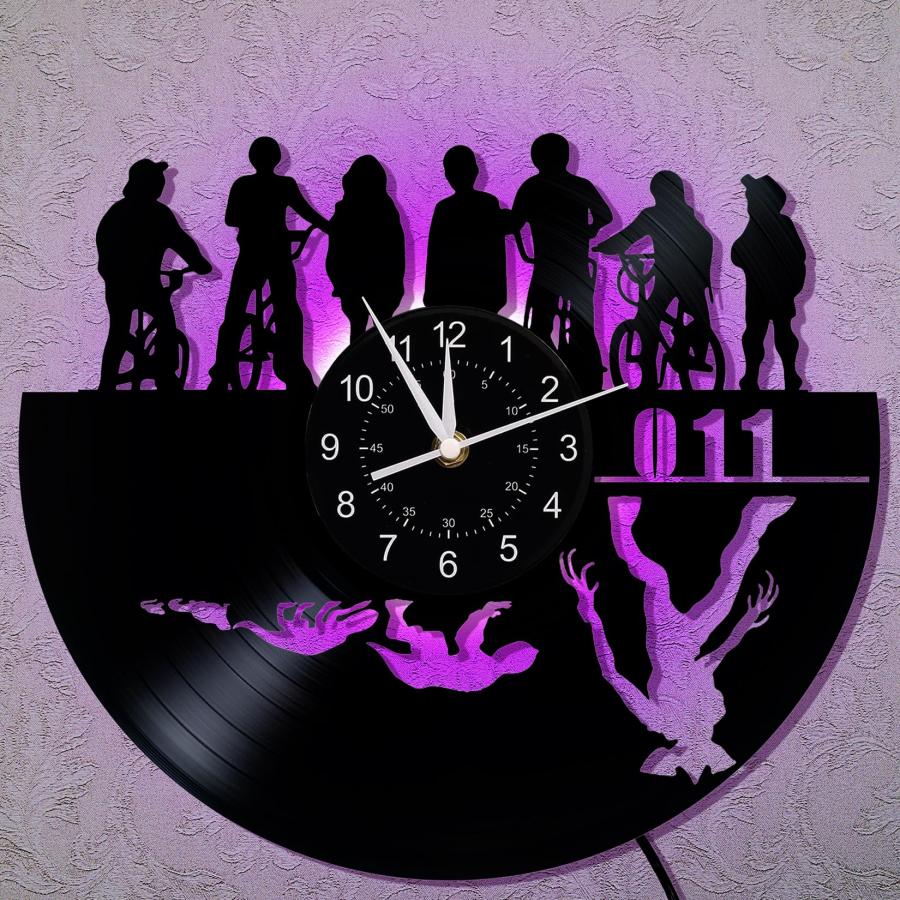 並行輸入品】Stranger Horror Themes ビニールレコード 壁掛け時計 11