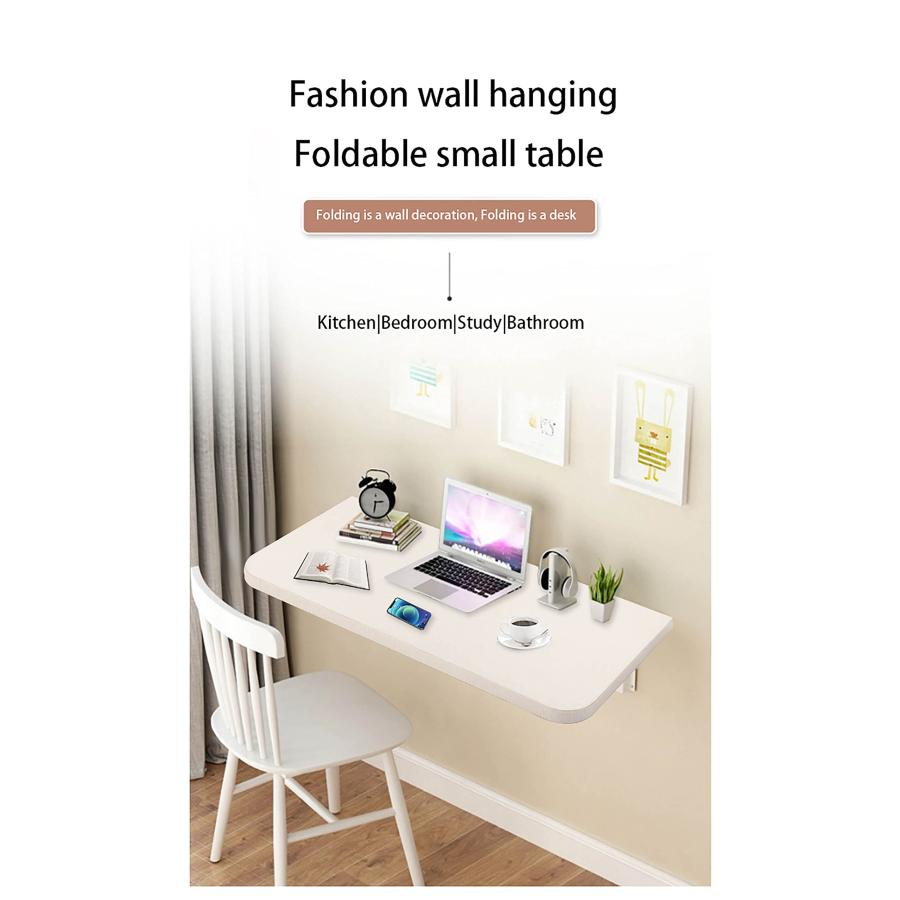 Folding Table, Lacquered Wood Wall Mounted Table, Bracket 【リアル】 H 並行輸入品