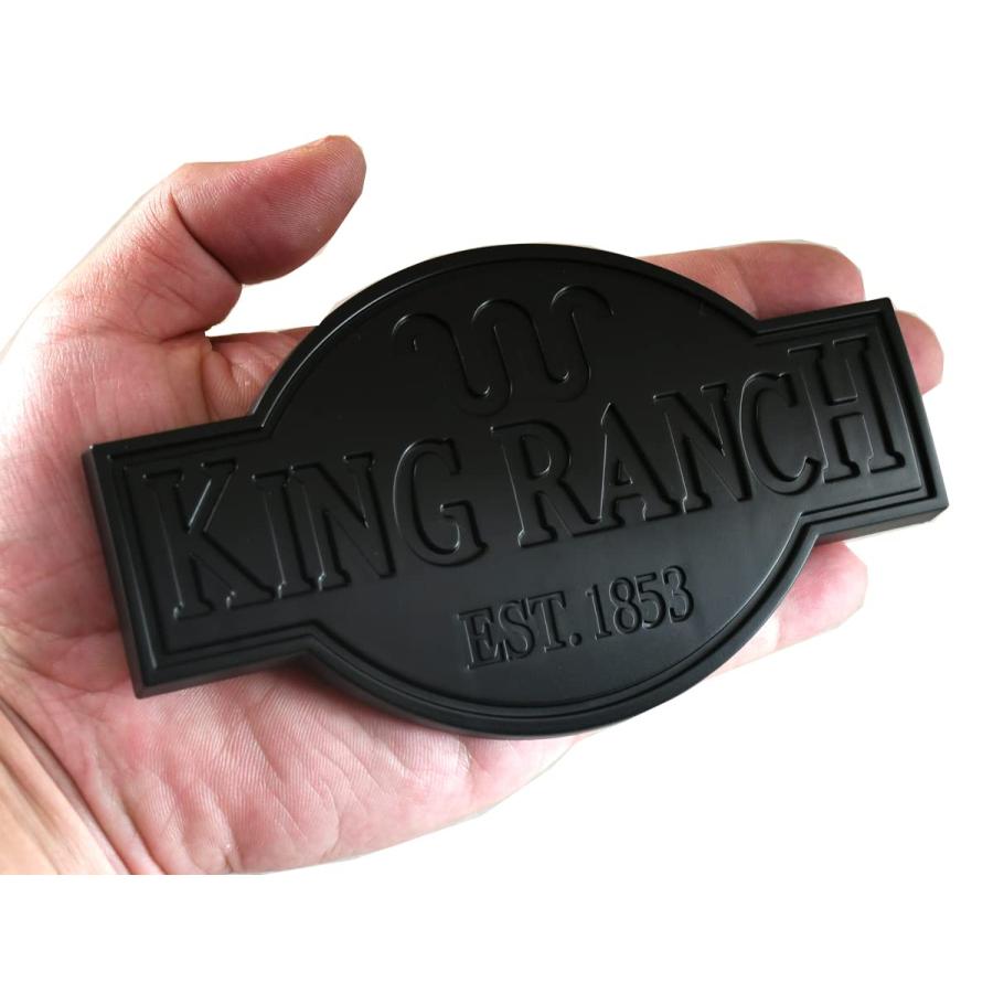 【並行輸入品】2Pcs King Ranch Emblems 3D Side Door Rear Tailgate Badge Namepla_3