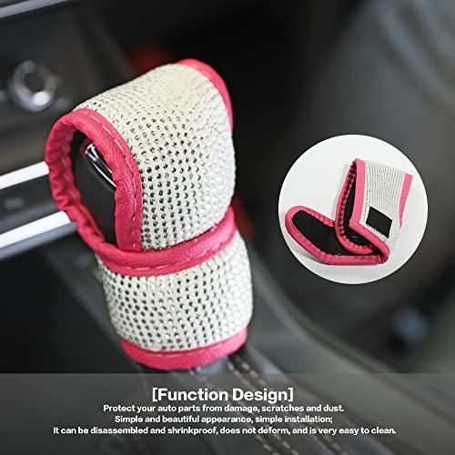 【並行輸入品】YAKEFLY (ヤケフライ) キラキラ光るオートギアシフトノブカバー カーシフターカバー 自動車インテリアアクセサリー カーノブの画像