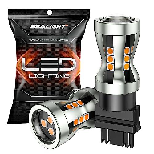 【並行輸入品】SEALIGHT 3157 3156 3057 4157 LEDウィンカー電球 2700K アンバー イエロー電球 プロジェクター