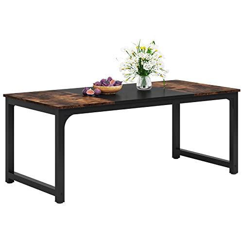 【並行輸入品】LITTLE TREE 70.9 Inch Large Dining Table Rectangular Kitchen Fur_1