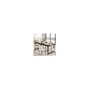 【並行輸入品】LITTLE TREE 70.9 Inch Large Dining Table Rectangular Kitchen Fur_8
