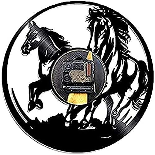 【並行輸入品】Modern Roman Numerals Wall Clocks Horse LED Lighted Animal Vinyl_4