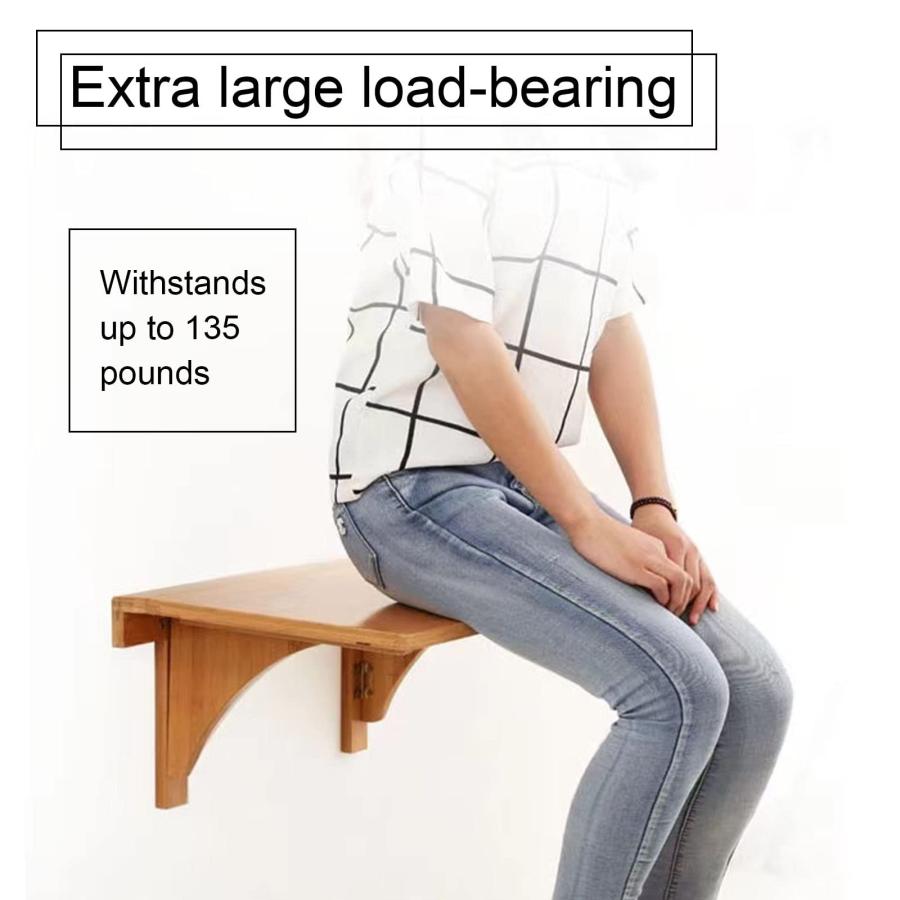 【並行輸入品】Wall mounted folding table home office work Space saving hanging_9