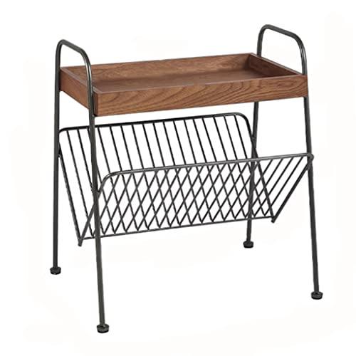 【並行輸入品】NIZAME End Table for Couches, Rustic Snack Table Work Table with_1