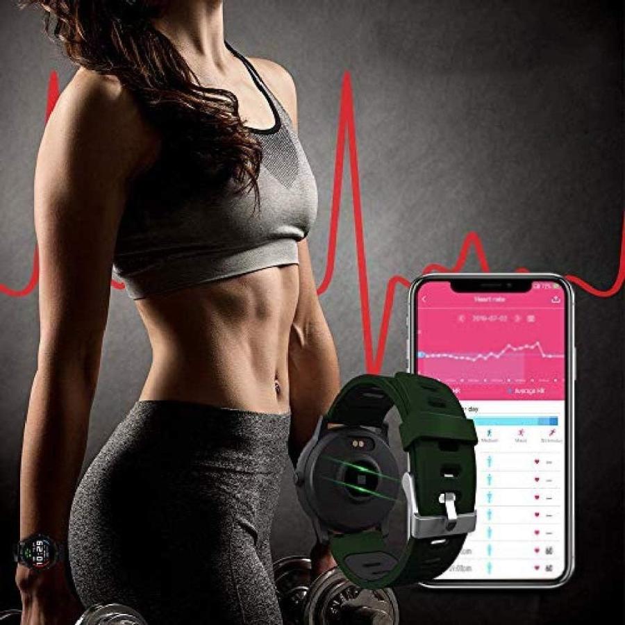 【並行輸入品】GPPZM Leather Sports Bracelet-Fitness Tracker Intelligent Watches 並行の画像