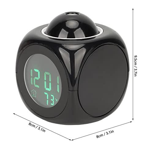 【並行輸入品】Haofy プロジェクション目覚まし時計 寝室用 LEDディスプレイ 投影目覚まし時計 ミニボイスタイミング デジタル時計 プロジ
